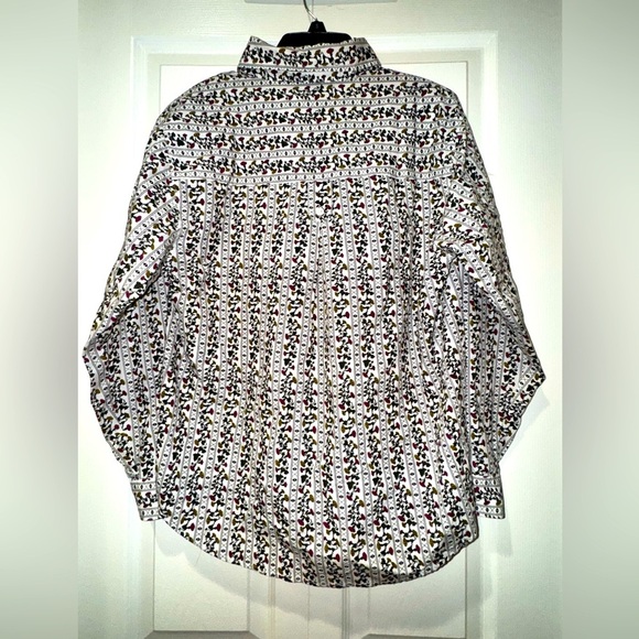 Prides Landing vintage Patterned Button-Up floral Shirt. Size MP. GUC - Picture 5 of 14